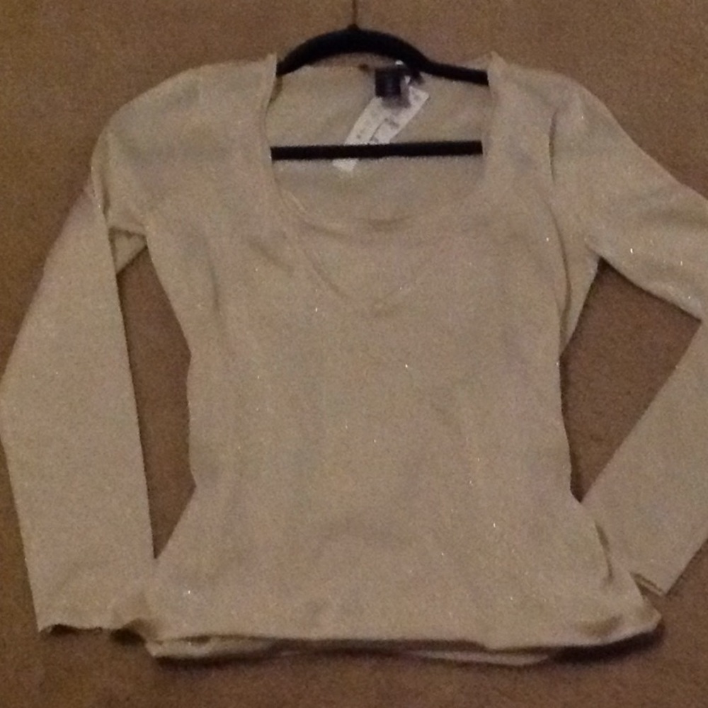 White House Black Market Shimmer top